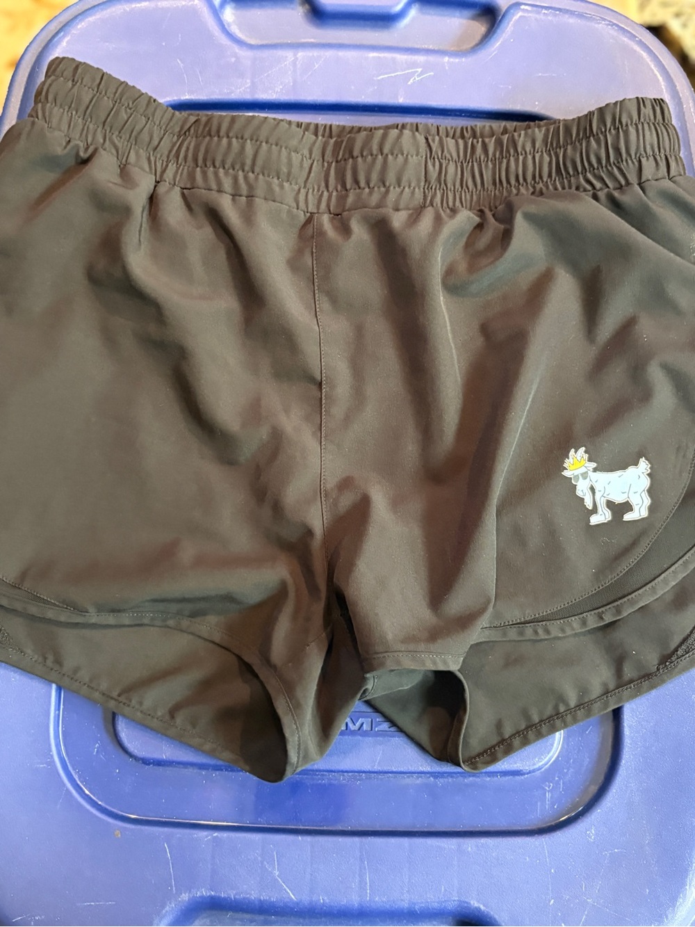 Black Women’s Athletic Shorts with Goat Logo
